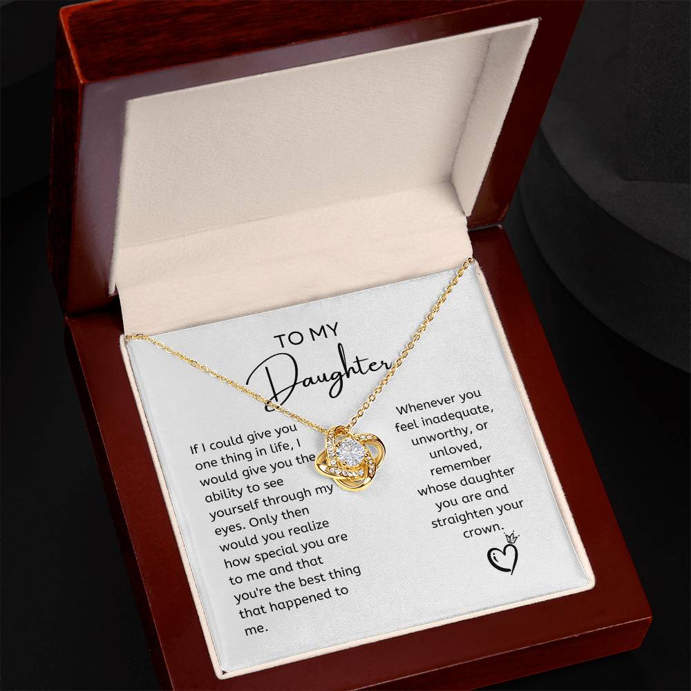 To My Daughter | Love Knot Necklace | Mother's Day Gift