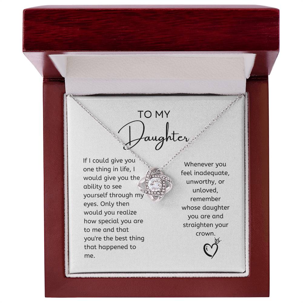 To My Daughter | Love Knot Necklace | Mother's Day Gift