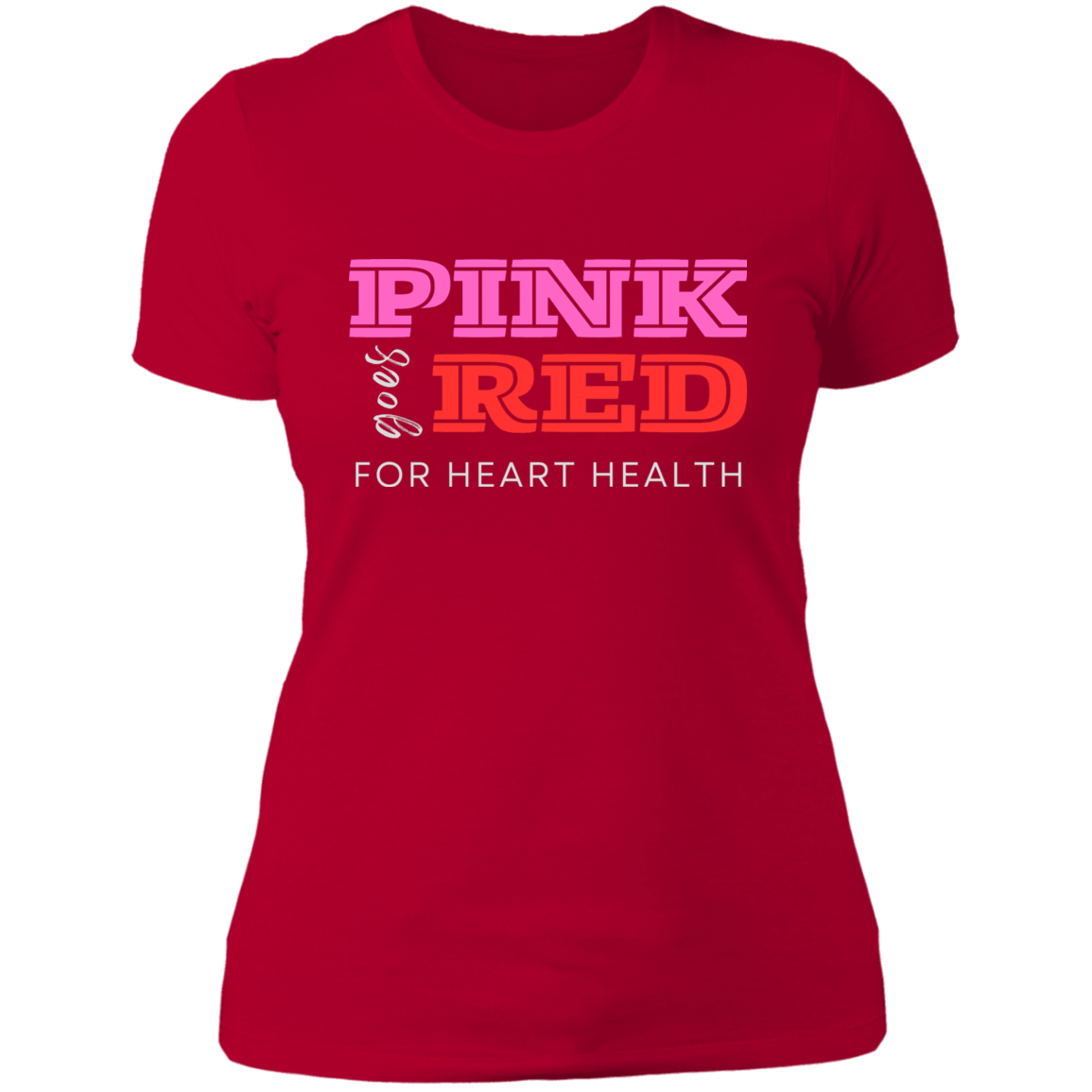 Pink goes Red | Ladies' Boyfriend T-Shirt (W)