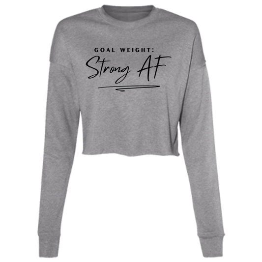 Strong AF Ladies' Cropped Fleece Crew