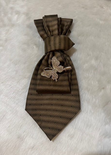 Women's Tie | Golden Butterfly