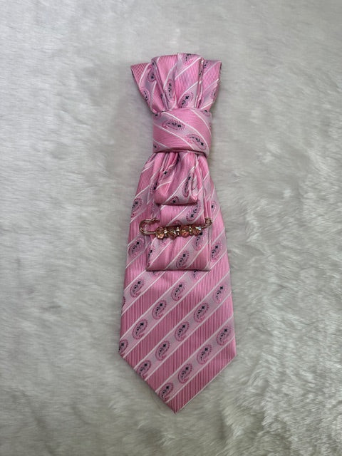 Women's Tie | Pink Paisley