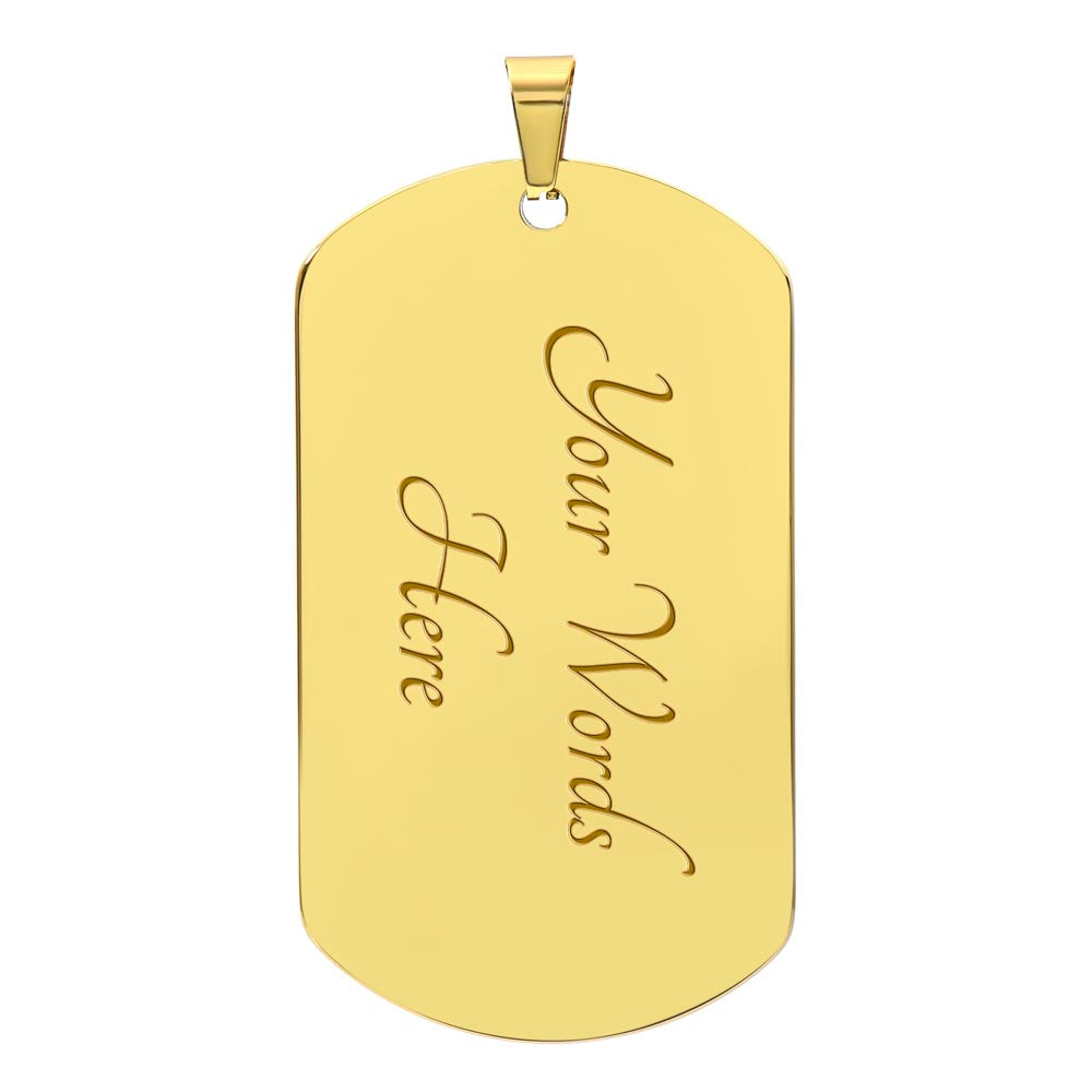 To my Son | Dog Tag | Never Forget | Love Dad