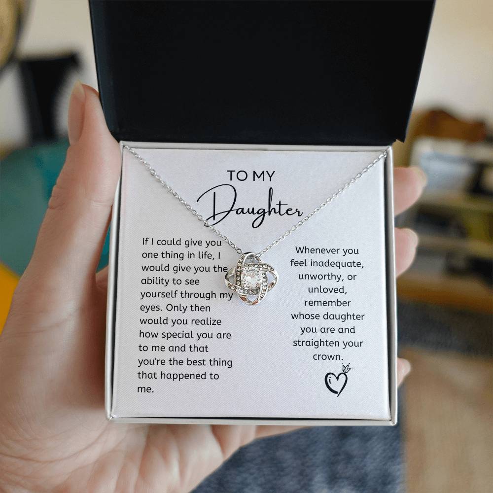 To My Daughter | Love Knot Necklace | Mother's Day Gift